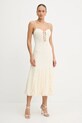 Bardot rochie maxi bej 59928DB
