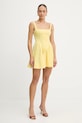 Φόρεμα Bardot 59902DB κίτρινο AW25