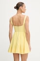 Ρούχα Φόρεμα Bardot 59902DB κίτρινο