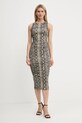 MICHAEL Michael Kors sukienka MT58319HMC beżowy AW25