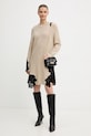 Pinko sukienka z dodatkiem wełny 105504.A2R1 beżowy AW25