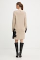 Odzież Pinko sukienka z dodatkiem wełny 105504.A2R1 beżowy