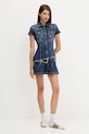 Džínové šaty Guess Originals W5YK71.D4H1D modrá AW25