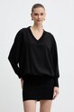 Φόρεμα Pinko απλικέ μαύρο 105808.A2QW
