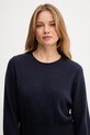 OUI sukienka z wełną granatowy 94484