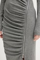 Šaty s prímesou vlny Pinko 106126.A2ZU sivá
