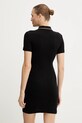 Odzież Versace Jeans Couture sukienka bawełniana 79HAOT01.CJ01T czarny