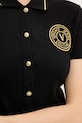 Bavlnené šaty Versace Jeans Couture 79HAOT01.CJ01T čierna