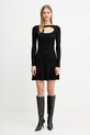 Šaty Versace Jeans Couture 79HAOM01.CMH23 černá AW25