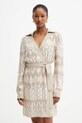 Obleka Marciano Guess BRITNEY Mini bež 5YGK14.7352A