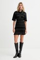Nanushka sukienka NW25PFDR09999 czarny AW25
