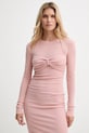 Nanushka sukienka różowy NW25PFDR07931