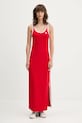 adidas Originals rochie 3S TANK DRESS rosu JD4620
