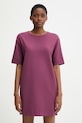 United Colors of Benetton sukienka z elastanem fioletowy 47CKDV0BW