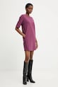 United Colors of Benetton sukienka 47CKDV0BW fioletowy AW25