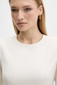 Armani Exchange sukienka z domieszką wełny beżowy XW000661.AF16142