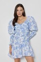 Bizuu rochie din bumbac ZOENA ZOENA.NIEBIESKI.SS25 albastru AW25