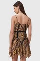 AllSaints rochie ZIA W095DC portocaliu