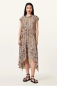 AllSaints rochie ARWEN midi bej W104DC