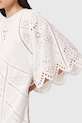 AllSaints sukienka bawełniana LUCI W138DC biały AW25