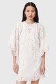 AllSaints sukienka bawełniana LUCI W138DC biały