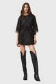 AllSaints sukienka bawełniana LUCI bawełna czarny W138DC
