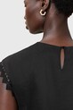 AllSaints rochie din in LYRA negru W248DC