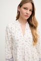 Βαμβακερό φόρεμα Pepe Jeans λευκό PL953758