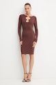 Fracomina sukienka FS25WD5010K501Q7 brązowy AW25