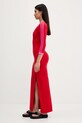adidas Originals rochie Maxi Dress V JW3668 rosu AW25