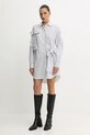 MSGM rochie din bumbac 3941MDA14X.257630 alb AW25