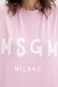 MSGM sukienka bawełniana 3941MDA510.257798 różowy