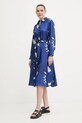 MM sukienka jedwabna JADI 2526226017600 niebieski AW25