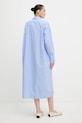 Odzież Weekend Max Mara sukienka bawełniana MOLINA 2525226121600 niebieski