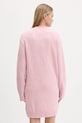 Одяг Сукня з домішкою вовни Tommy Jeans DW0DW21462 рожевий