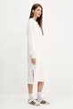 Tommy Jeans sukienka bawełniana DW0DW21484 beżowy AW25