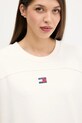 Tommy Jeans sukienka bawełniana beżowy DW0DW21484