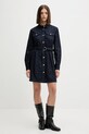 Džínové šaty Tommy Jeans DW0DW21649 námořnická modř AW25
