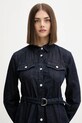 Džínové šaty Tommy Jeans námořnická modř DW0DW21649