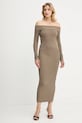 Armani Exchange rochie XW001313.AF10352 verde AW25