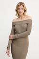 Armani Exchange rochie verde XW001313.AF10352