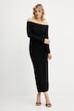 Armani Exchange rochie XW001313.AF10352 negru AW25