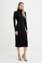 Weekend Max Mara rochie cu lână OCROMA 2525326022600 negru AW25