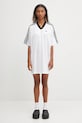 adidas Originals vestito Jacquard Dress KB8153 bianco