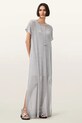 AllSaints sukienka THEA casual srebrny W236DC