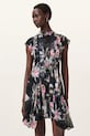 Haljina AllSaints FLEUR W370DC crna AW25