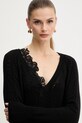 Ermanno Scervino rochie cu lână negru D474Q501APNJG