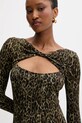 Just Cavalli sukienka brązowy 79PAO935.JS496