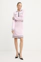Liu Jo rochie din amestec de mătase TF5251.MS59L roz NC25