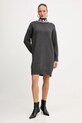 Μάλλινο φόρεμα Ermanno Scervino 57TQ026EO1 γκρί AW25
